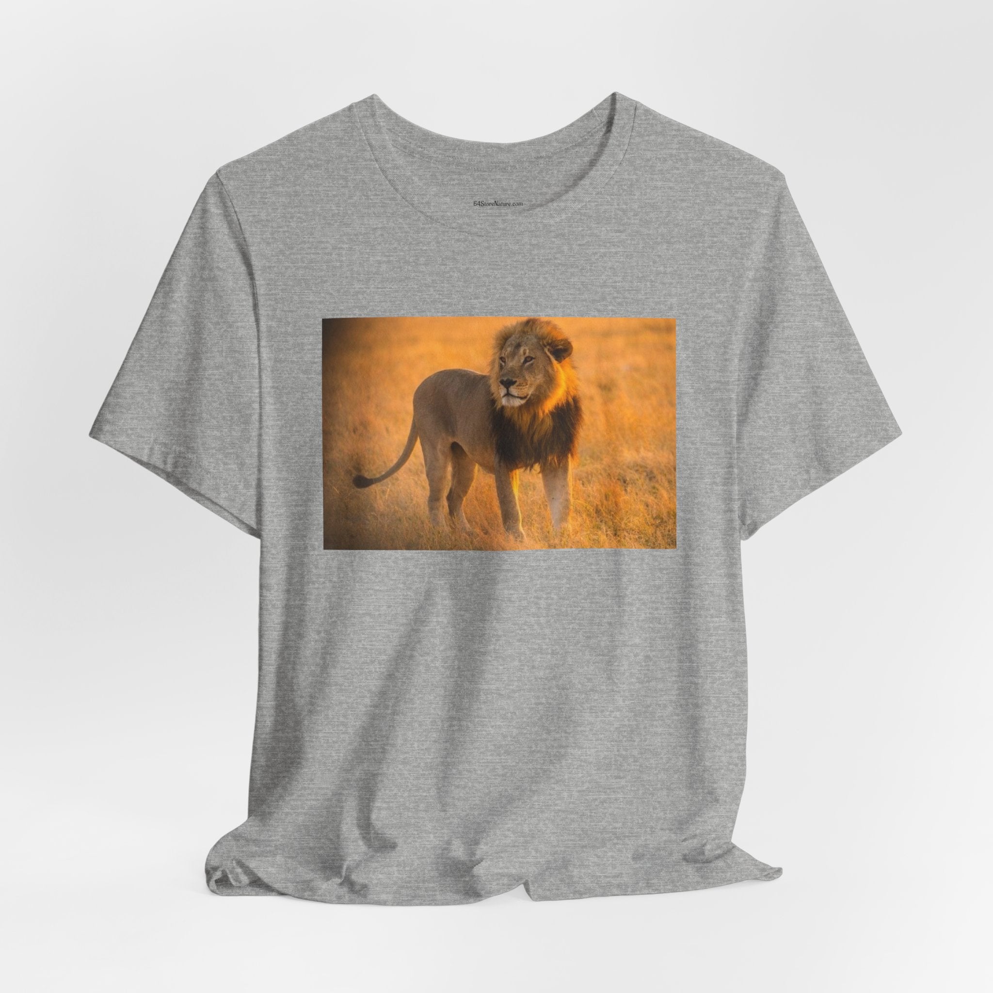 Lion Photography Tee — Majestic Male Lion Graphic T-Shirt