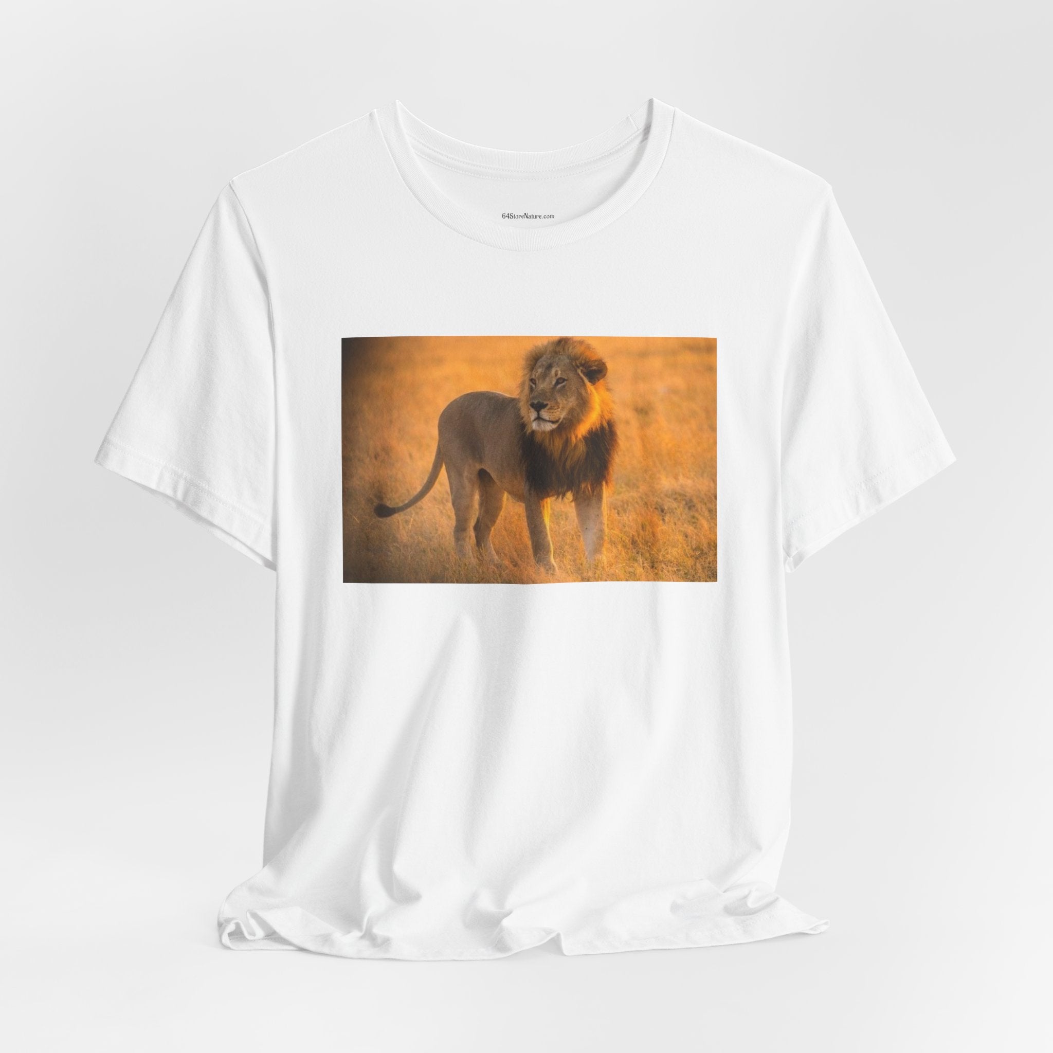 Lion Photography Tee — Majestic Male Lion Graphic T-Shirt