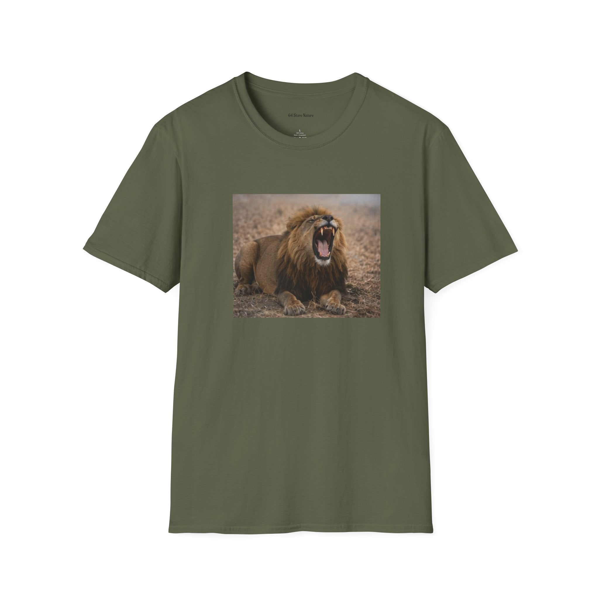 Roaring Lion Graphic T-Shirt — Bold Wildlife Tee