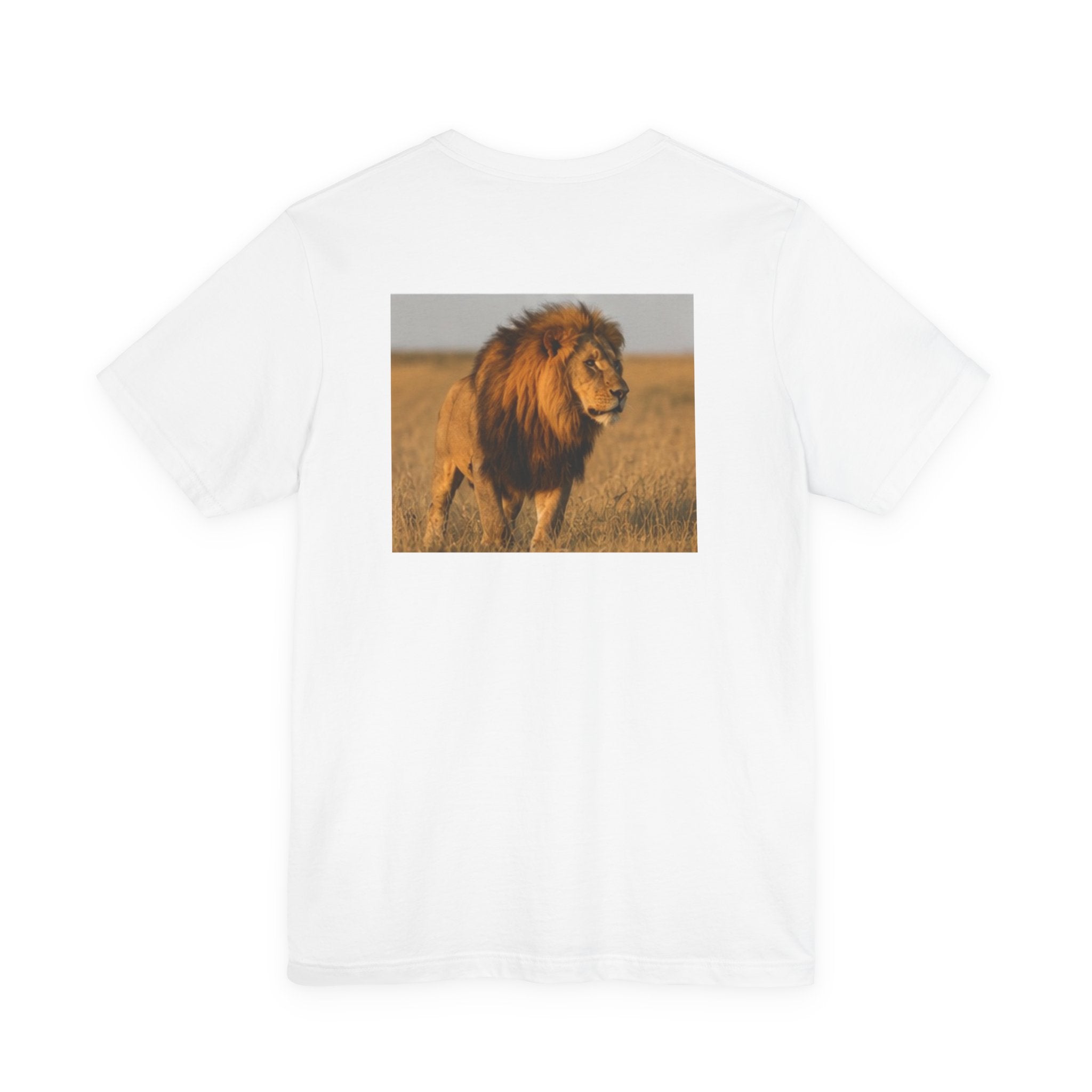 Lion Photography Tee — Majestic Male Lion Graphic T-Shirt