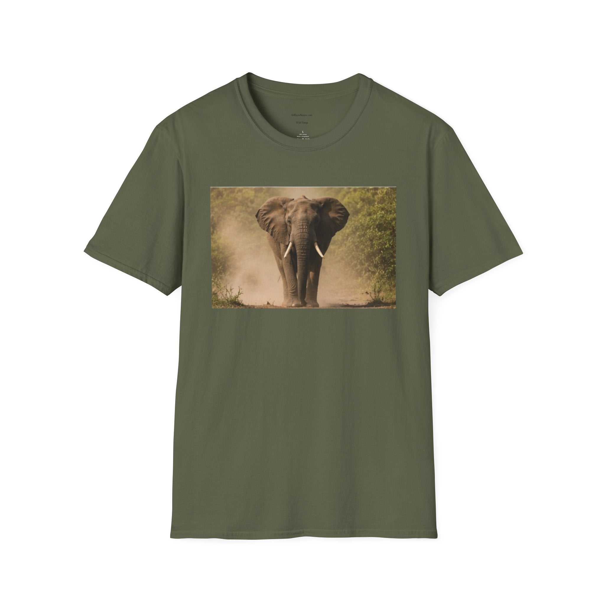 Elephant Portrait T-Shirt — Majestic Safari Wildlife Tee