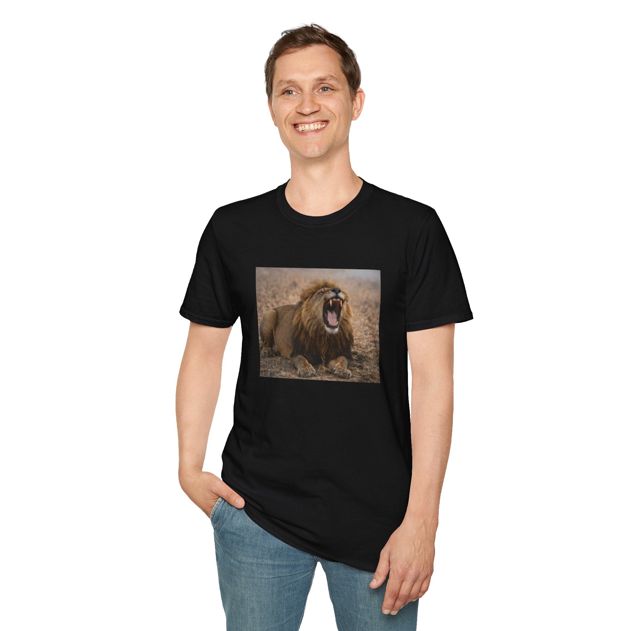 Roaring Lion Graphic T-Shirt — Bold Wildlife Tee