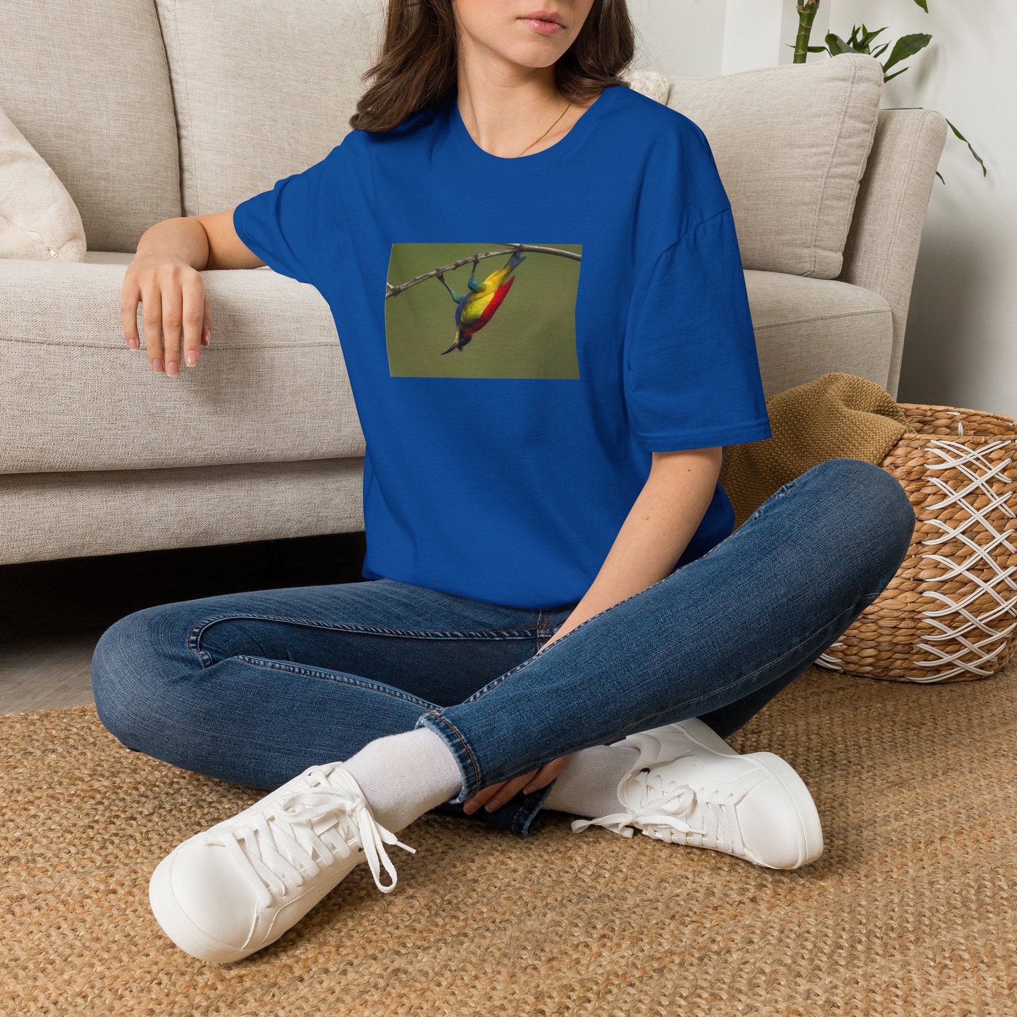 T-Shirt — Colorful Sunbird Illustration Tee