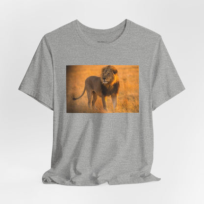 Lion Photography Tee — Majestic Male Lion Graphic T-Shirt