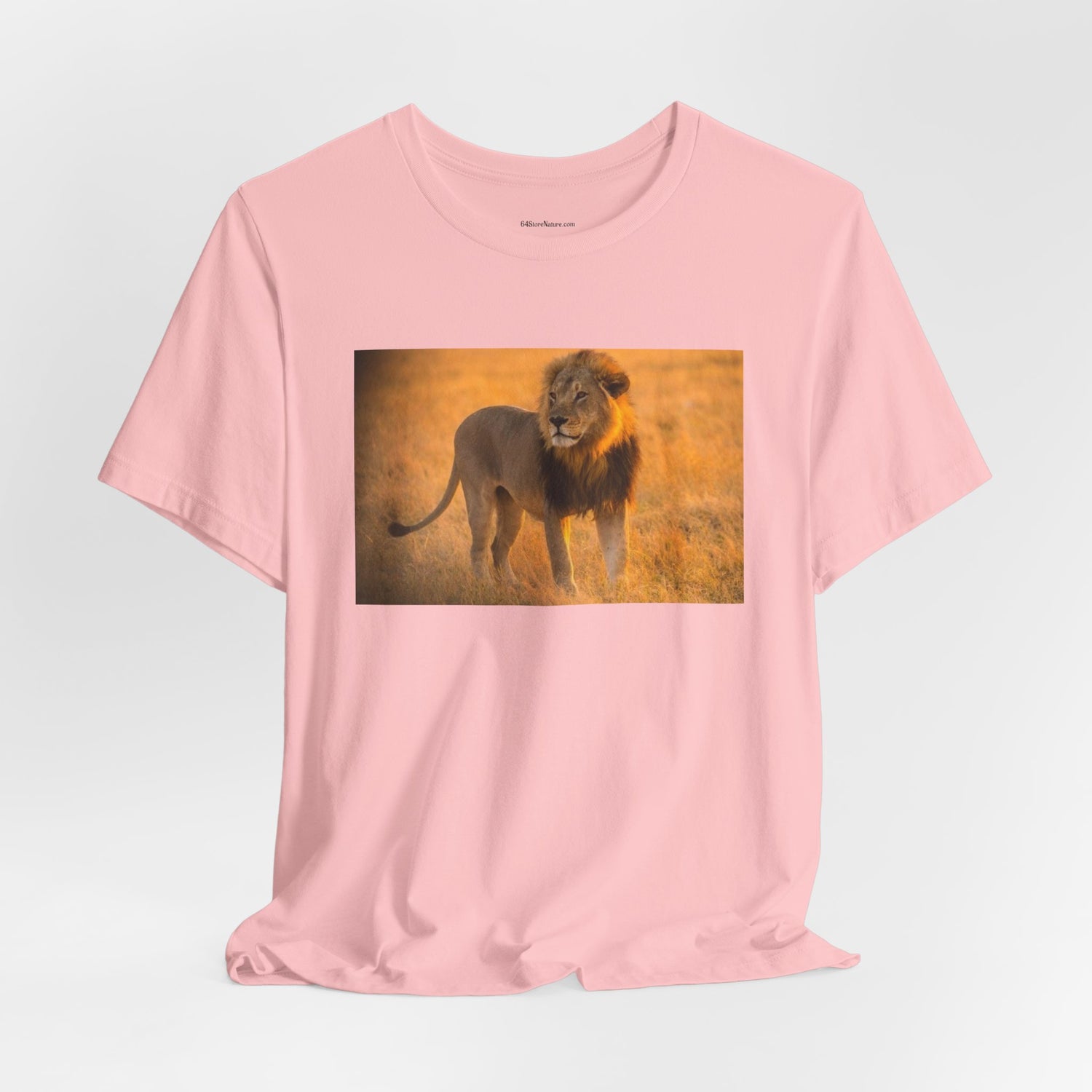 Lion Photography Tee — Majestic Male Lion Graphic T-Shirt