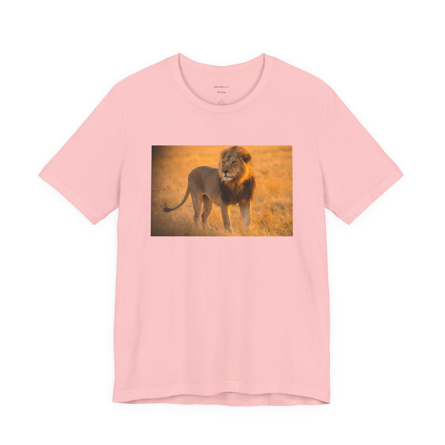 Lion Photography Tee — Majestic Male Lion Graphic T-Shirt