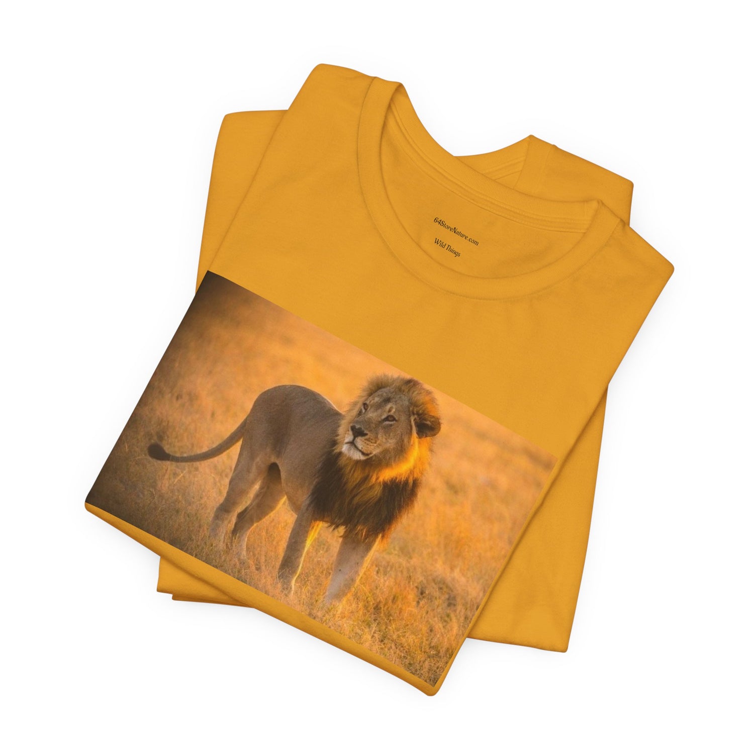 Lion Photography Tee — Majestic Male Lion Graphic T-Shirt