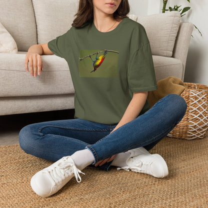 T-Shirt — Colorful Sunbird Illustration Tee