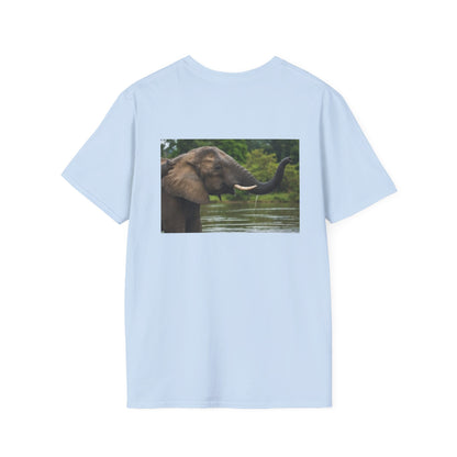 Elephant Splash T-Shirt — Playful Wildlife Graphic Tee