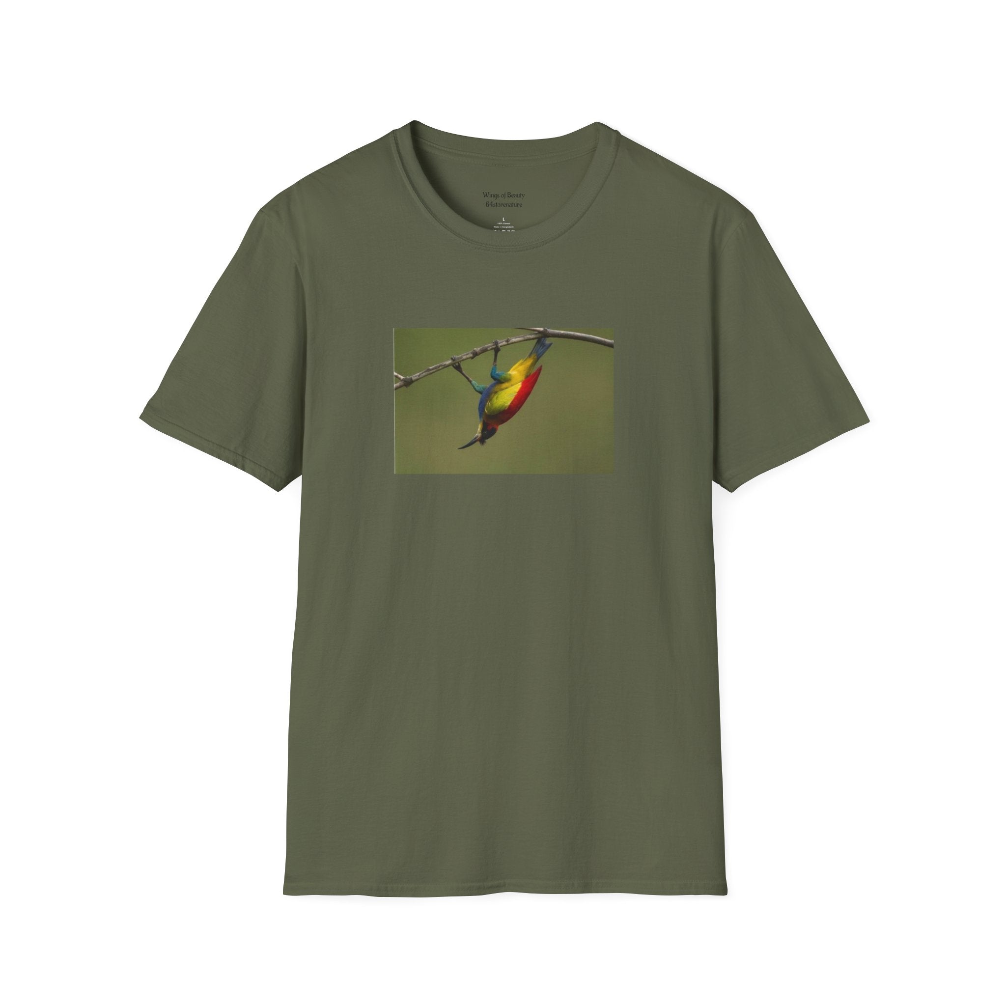 T-Shirt — Colorful Sunbird Illustration Tee