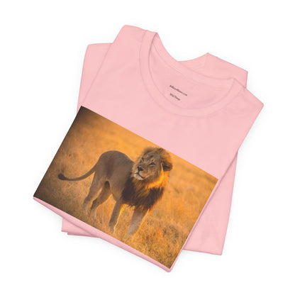 Lion Photography Tee — Majestic Male Lion Graphic T-Shirt