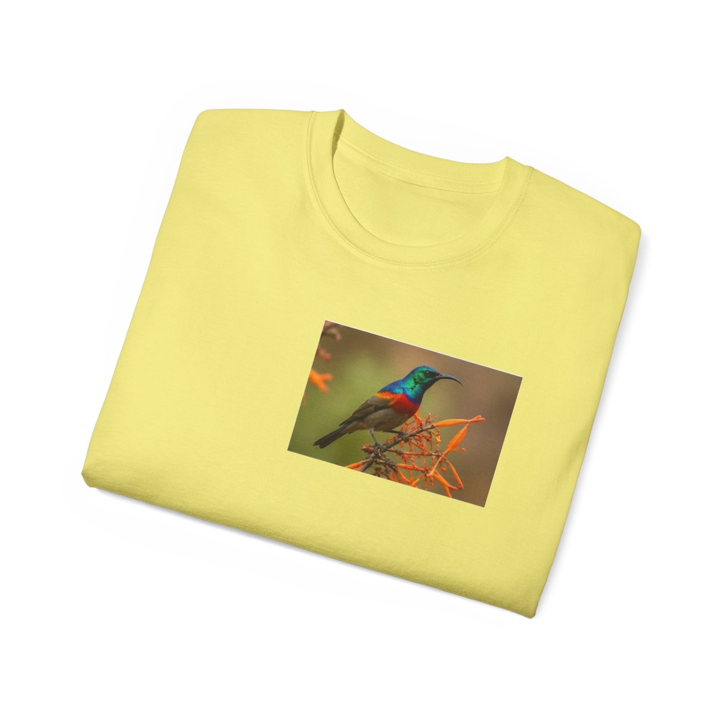 Sunbird Photo T-Shirt — Colorful Tropical Bird Tee