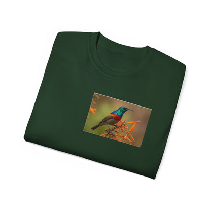 Sunbird Photo T-Shirt — Colorful Tropical Bird Tee