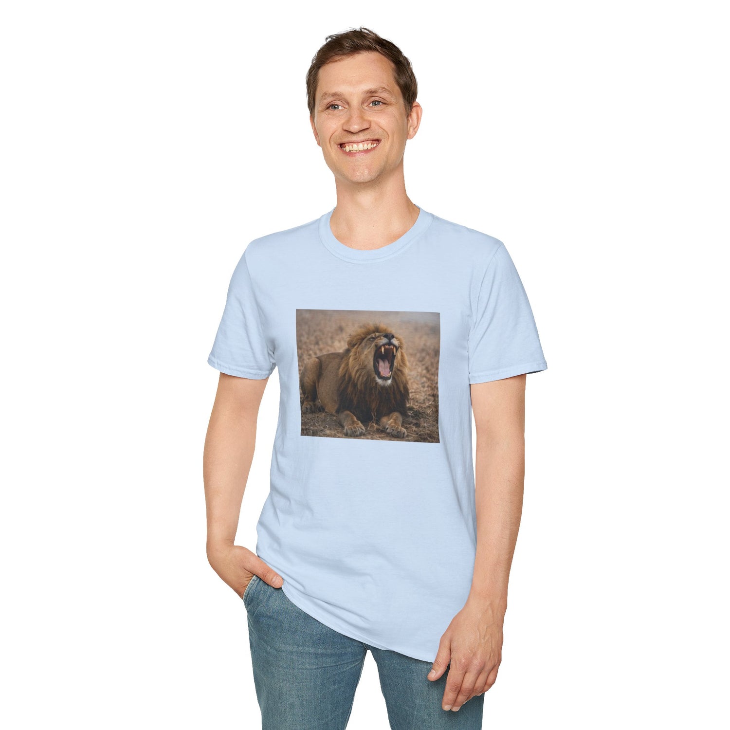 Roaring Lion Graphic T-Shirt — Bold Wildlife Tee