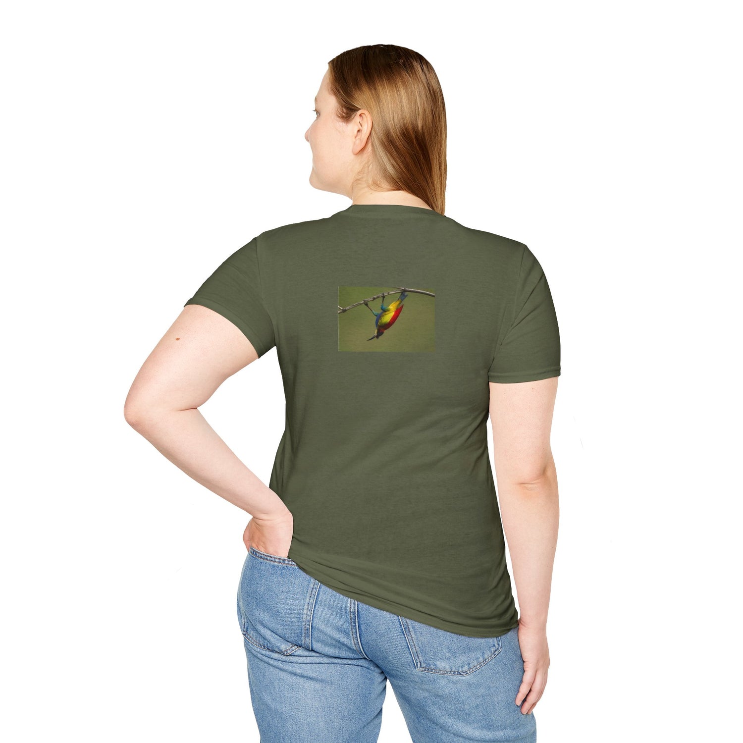 T-Shirt — Colorful Sunbird Illustration Tee