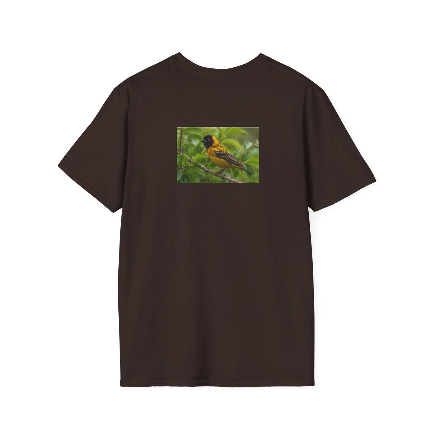 Yellow Blackbird T‑Shirt — Tropical Songbird Photo Tee
