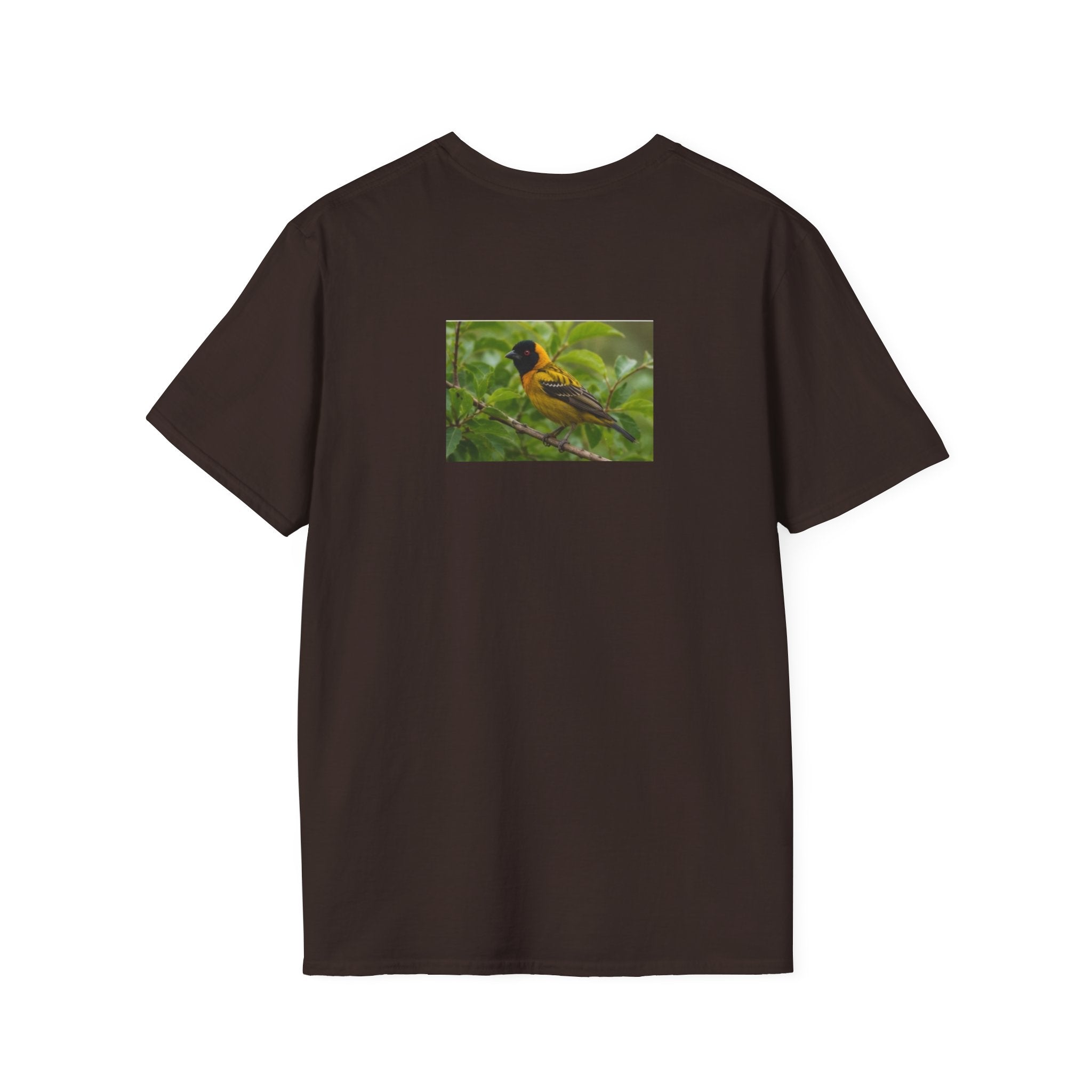 Yellow Blackbird T‑Shirt — Tropical Songbird Photo Tee