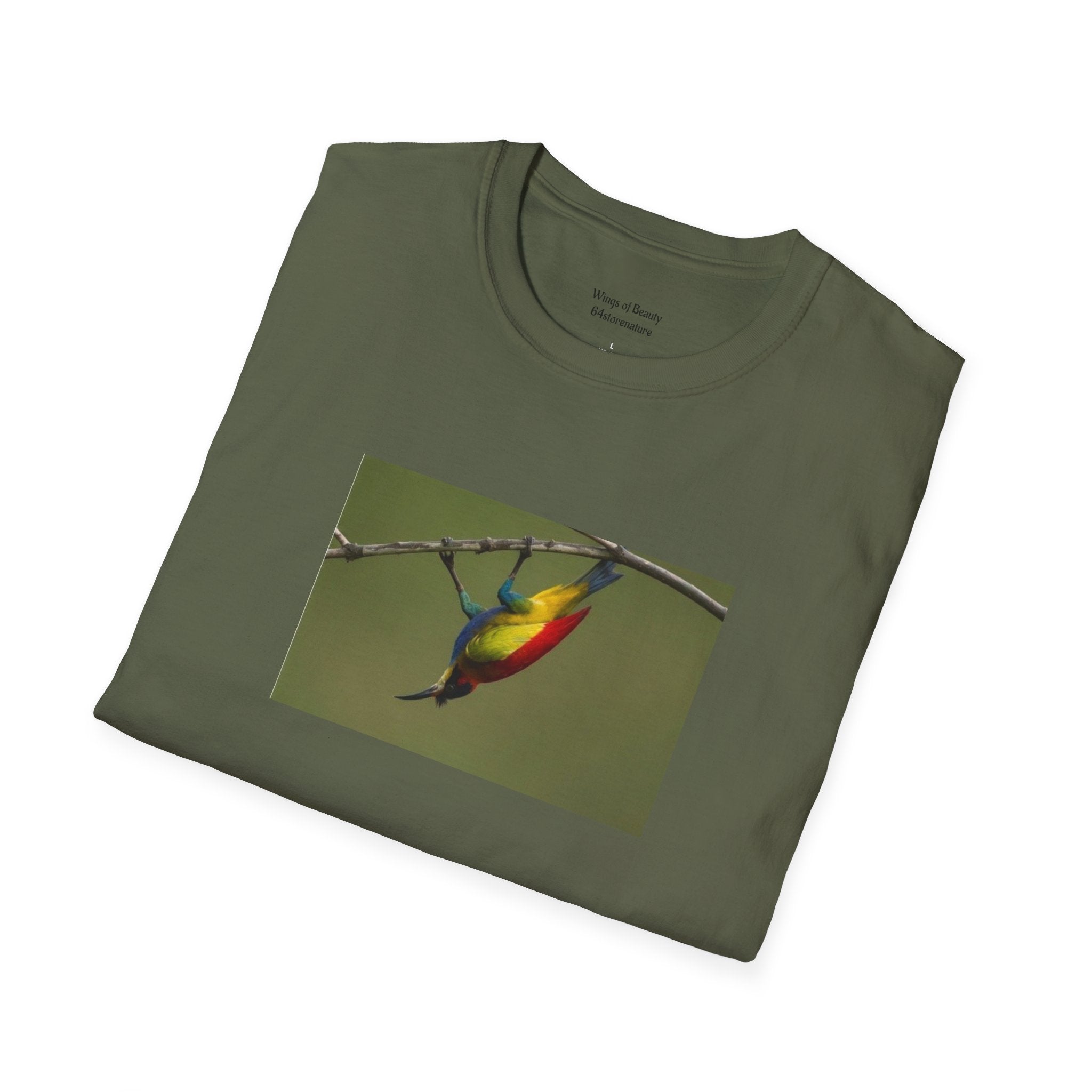 T-Shirt — Colorful Sunbird Illustration Tee