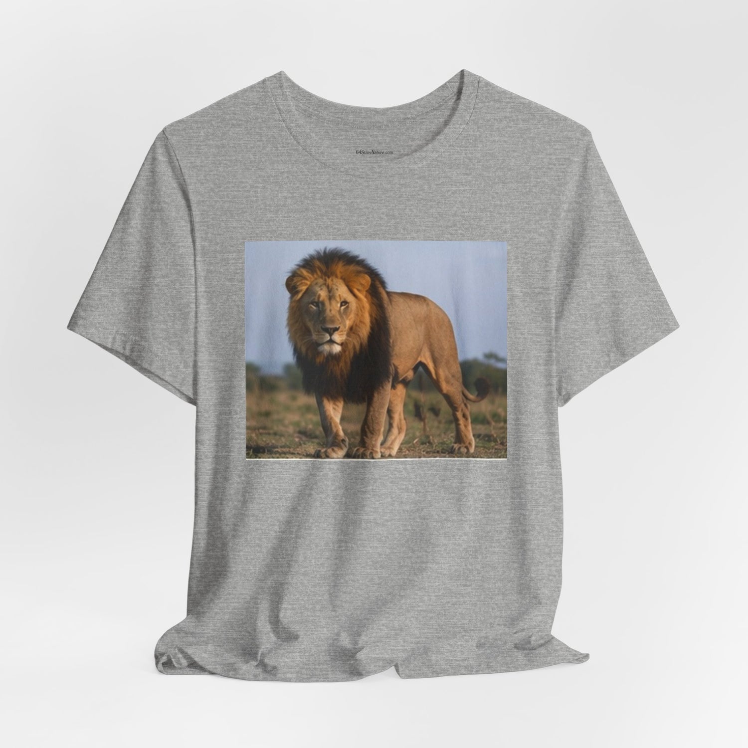 Lion Photo T-Shirt — Majestic African Lion Wildlife Tee