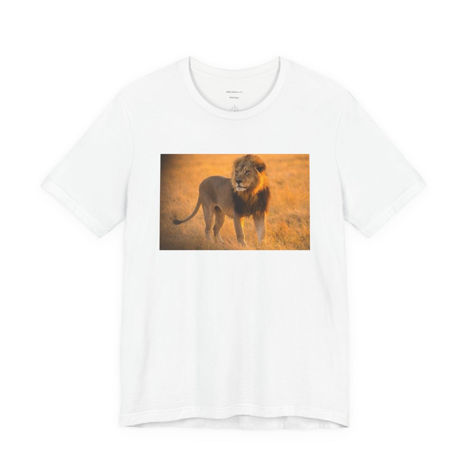 Lion Photography Tee — Majestic Male Lion Graphic T-Shirt