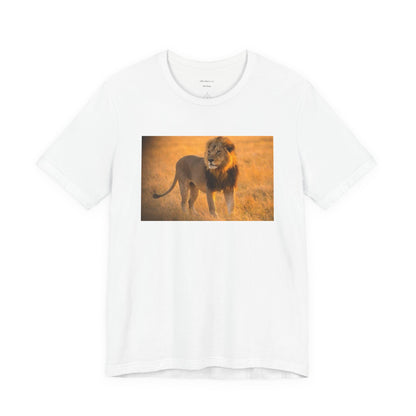 Lion Photography Tee — Majestic Male Lion Graphic T-Shirt