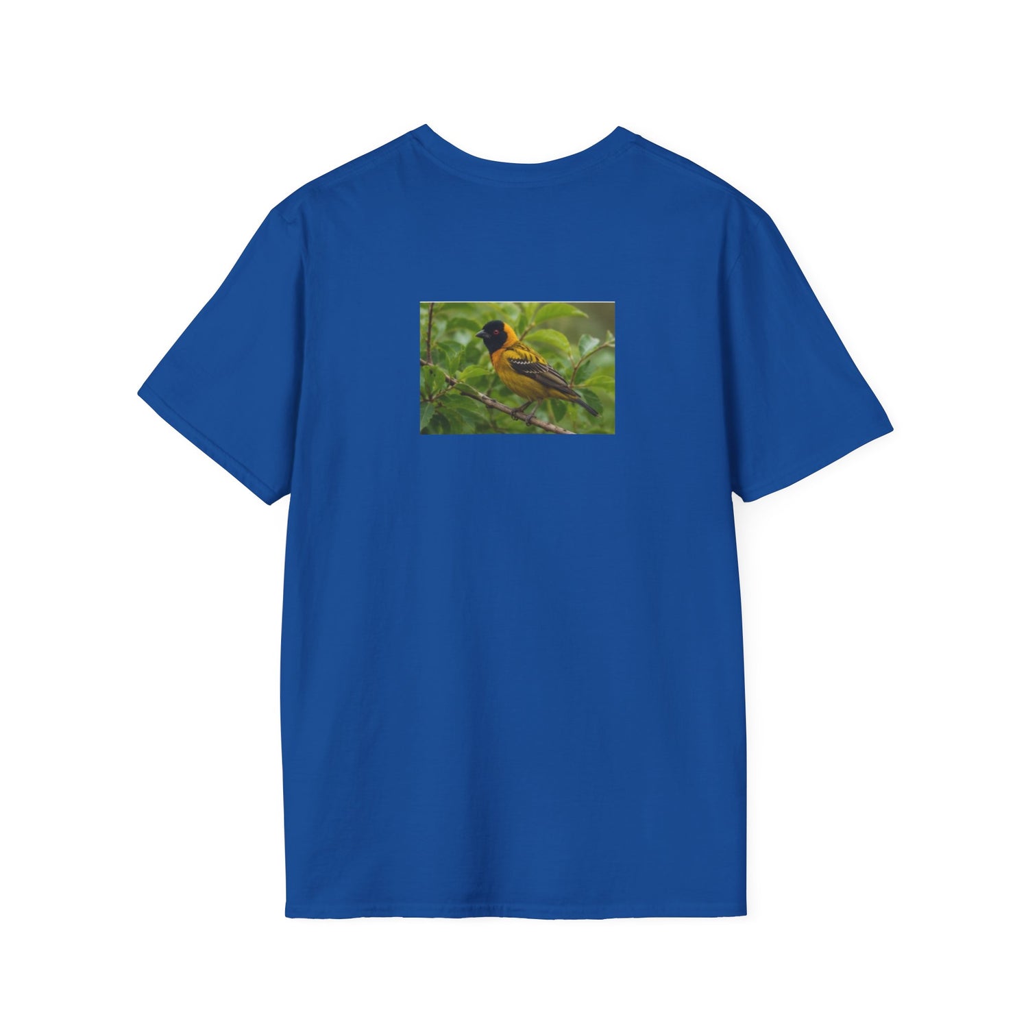 Yellow Blackbird T‑Shirt — Tropical Songbird Photo Tee
