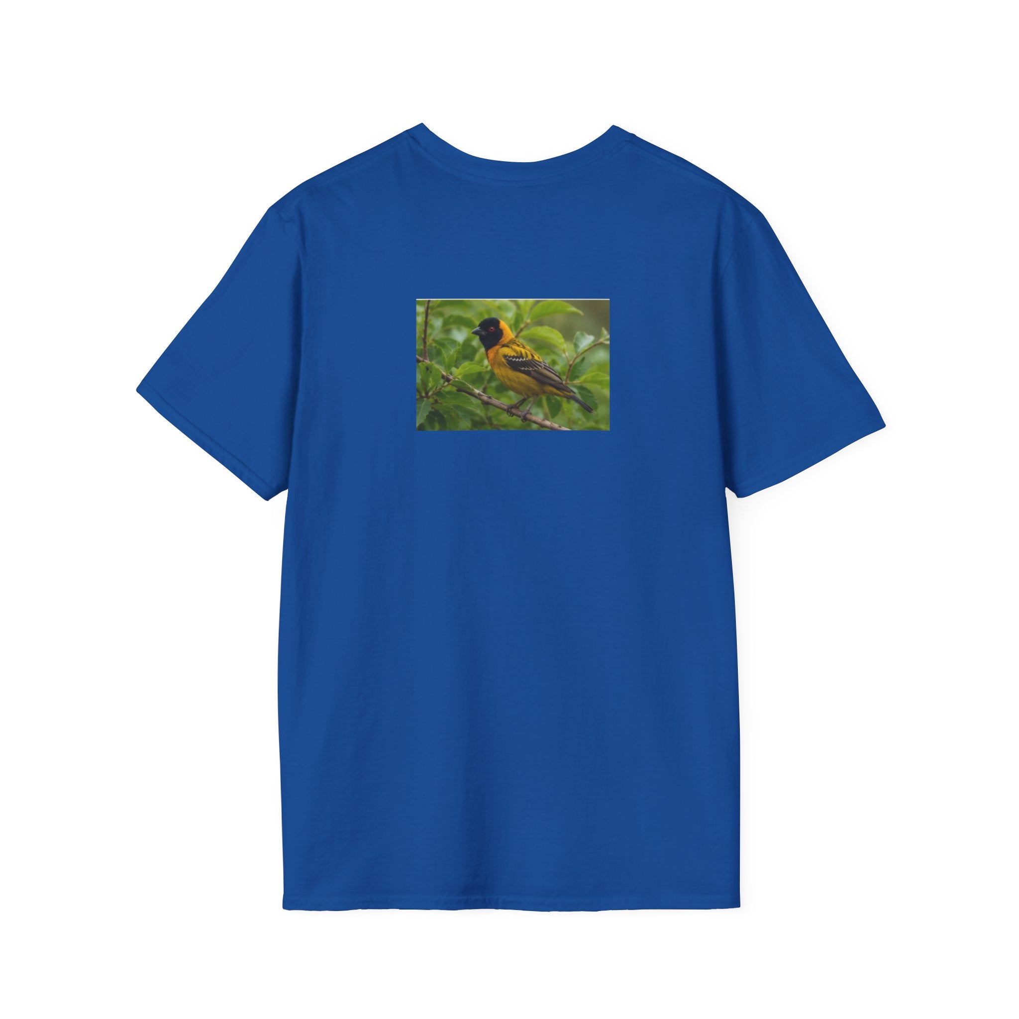 Yellow Blackbird T‑Shirt — Tropical Songbird Photo Tee