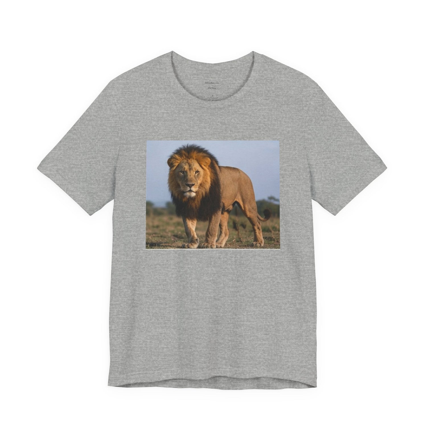 Lion Photo T-Shirt — Majestic African Lion Wildlife Tee