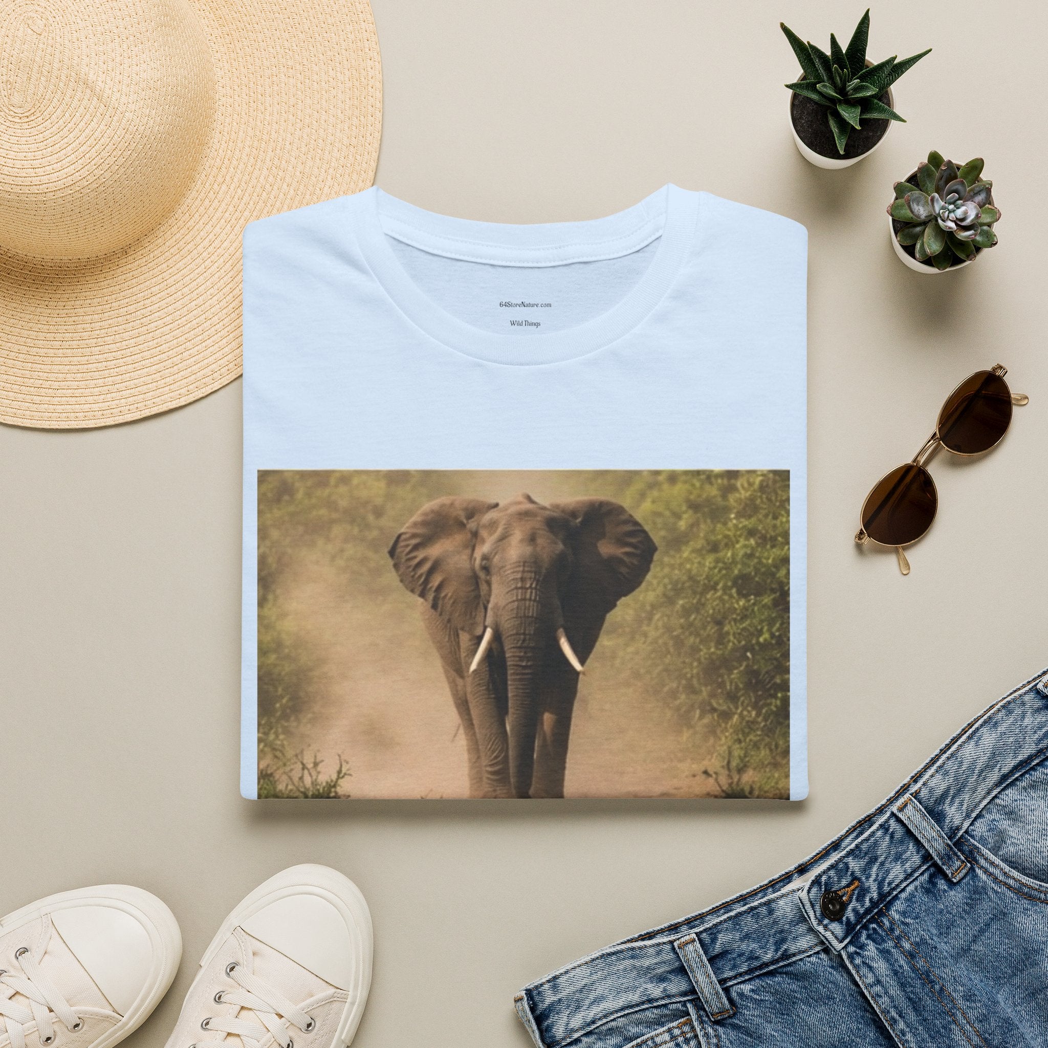 Elephant Portrait T-Shirt — Majestic Safari Wildlife Tee