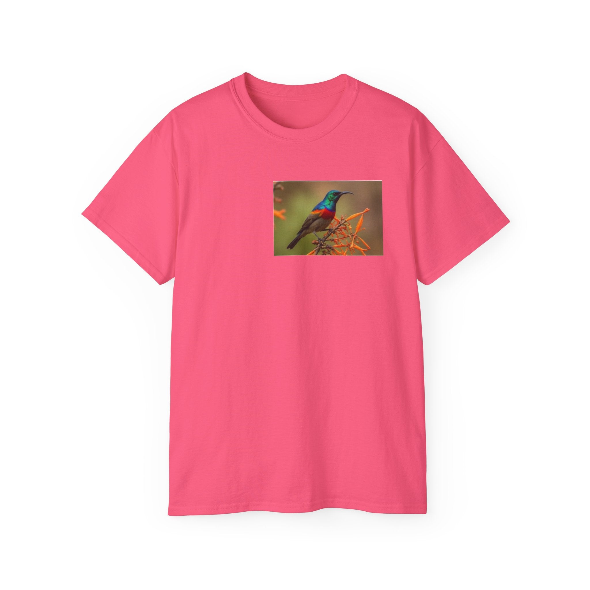 Sunbird Photo T-Shirt — Colorful Tropical Bird Tee