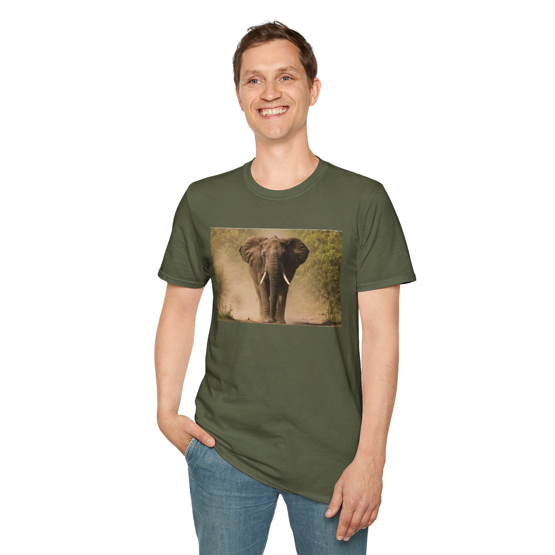 Elephant Portrait T-Shirt — Majestic Safari Wildlife Tee
