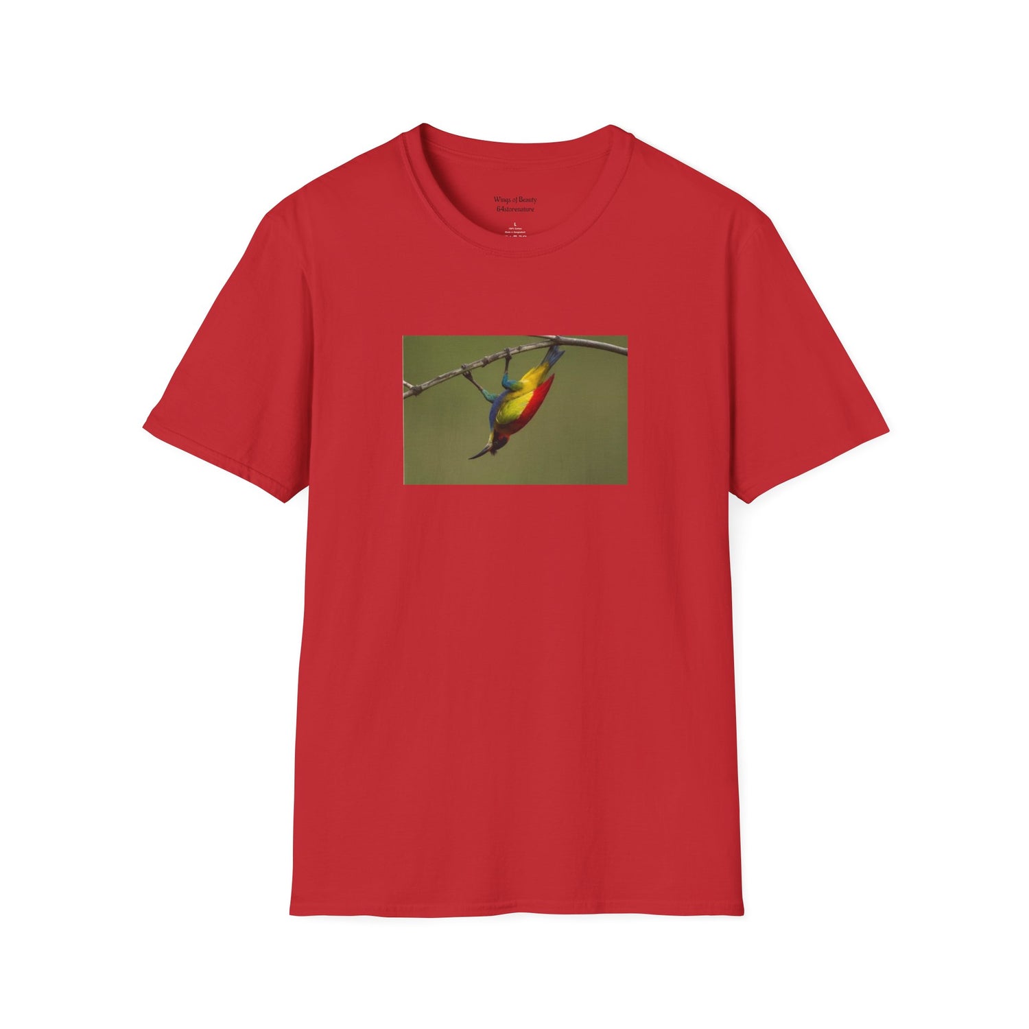 T-Shirt — Colorful Sunbird Illustration Tee