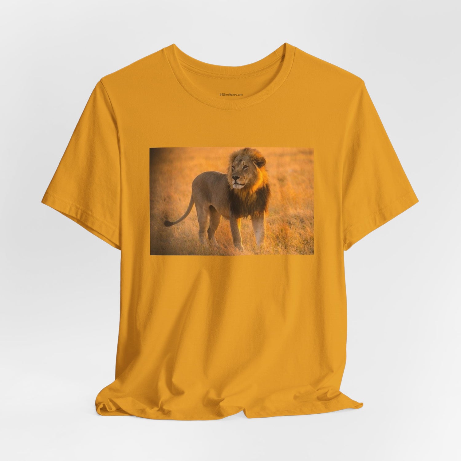 Lion Photography Tee — Majestic Male Lion Graphic T-Shirt