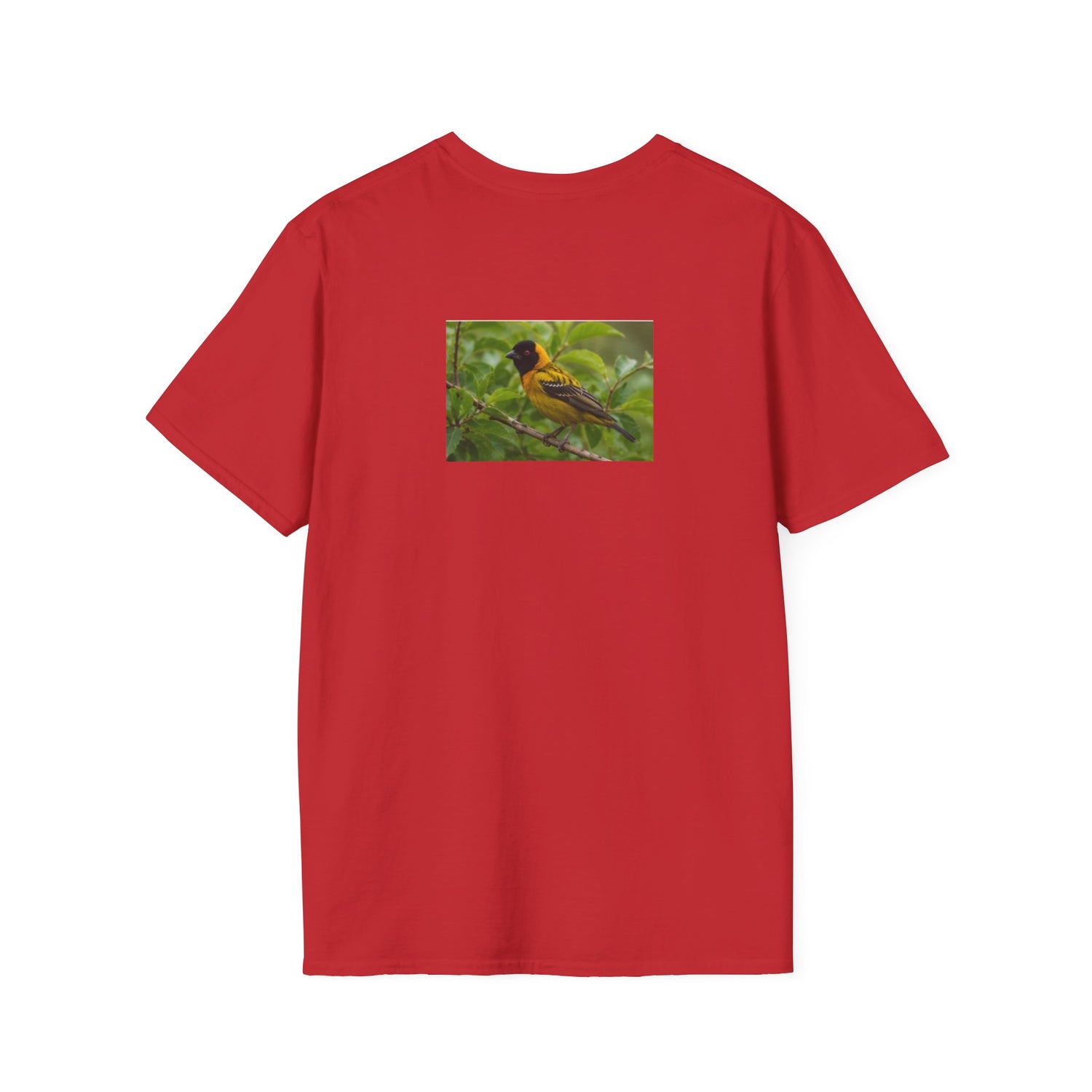Yellow Blackbird T‑Shirt — Tropical Songbird Photo Tee