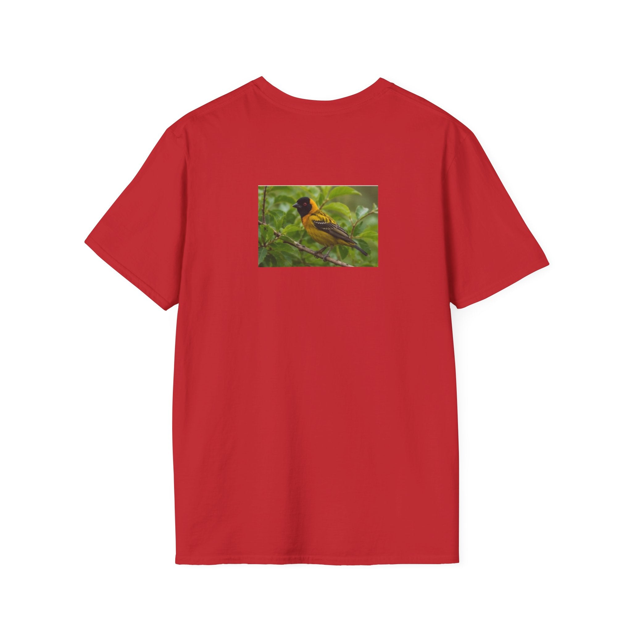Yellow Blackbird T‑Shirt — Tropical Songbird Photo Tee