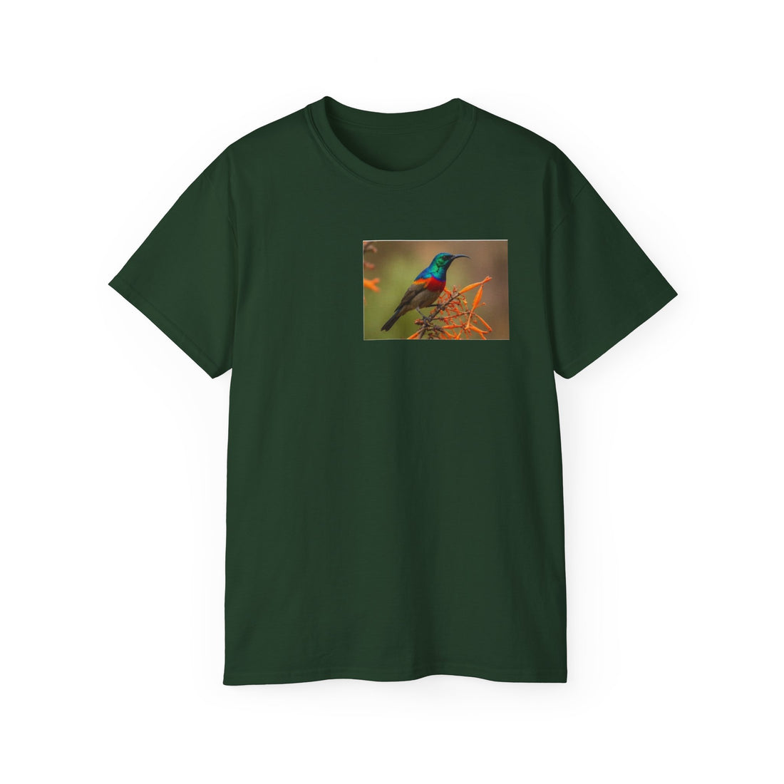Sunbird Photo T-Shirt — Colorful Tropical Bird Tee