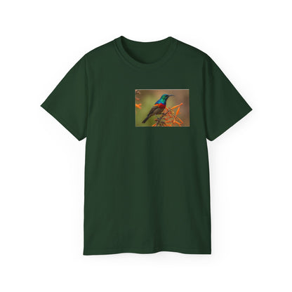 Sunbird Photo T-Shirt — Colorful Tropical Bird Tee