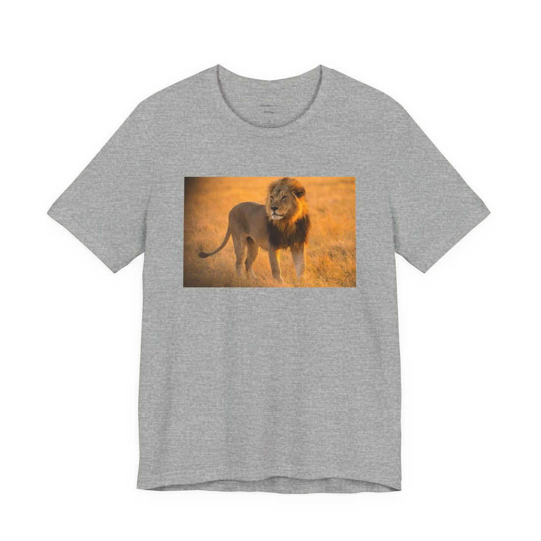 Lion Photography Tee — Majestic Male Lion Graphic T-Shirt