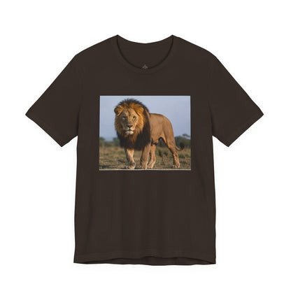 Lion Photo T-Shirt — Majestic African Lion Wildlife Tee