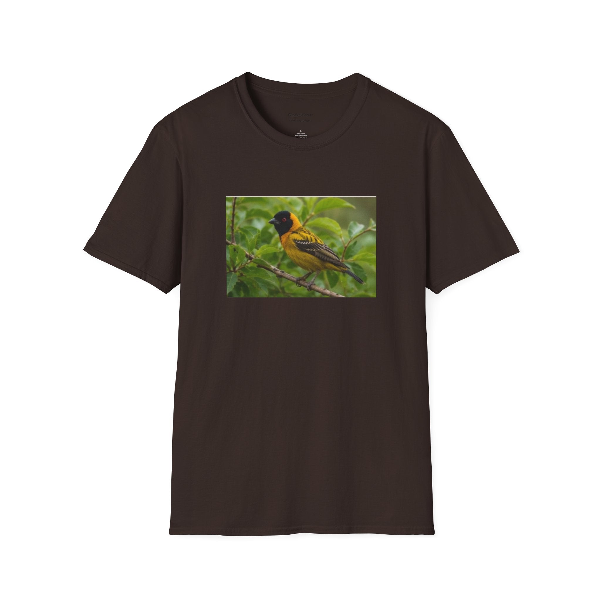 Yellow Blackbird T‑Shirt — Tropical Songbird Photo Tee