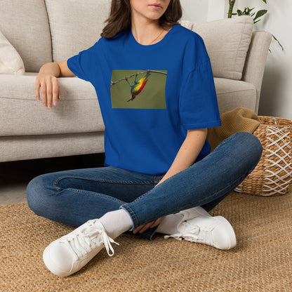 T-Shirt — Colorful Sunbird Illustration Tee