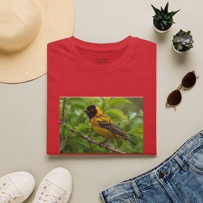 Yellow Blackbird T‑Shirt — Tropical Songbird Photo Tee