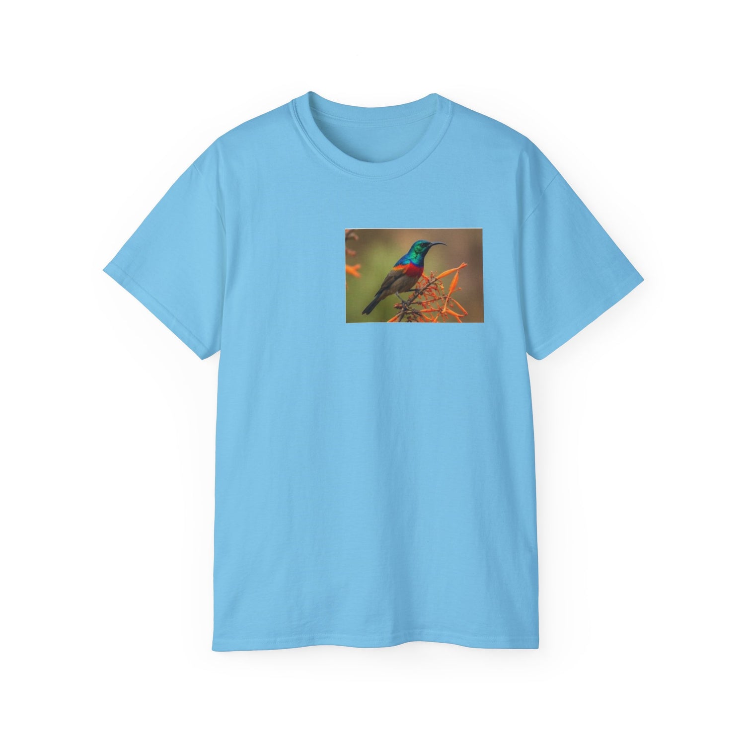 Sunbird Photo T-Shirt — Colorful Tropical Bird Tee